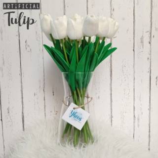  Bunga  Tulip  Latex Artificial Tulip  Harga  Per  Tangkai  