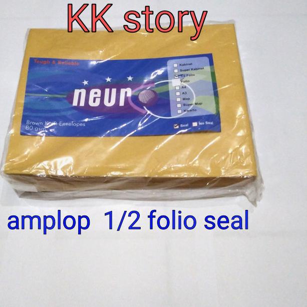 

● Amplop Coklat Ukuran 1/2 Folio Neuro ( 19 x 25 cm ) SEAL ✼