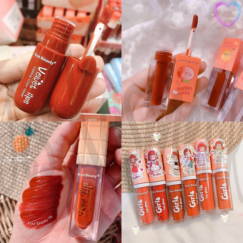 [LUSINAN] Kiss Beauty Lipgloss Velvet / Grosir Kosmetik