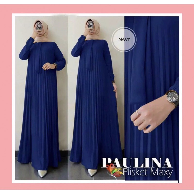 Gamis Pita Tali Depan / Gamis Pita Plisket panjang / Gamis Plisket