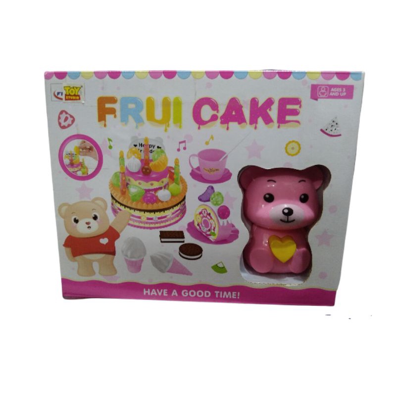 Fruit cake-mainan cake boneka kecil