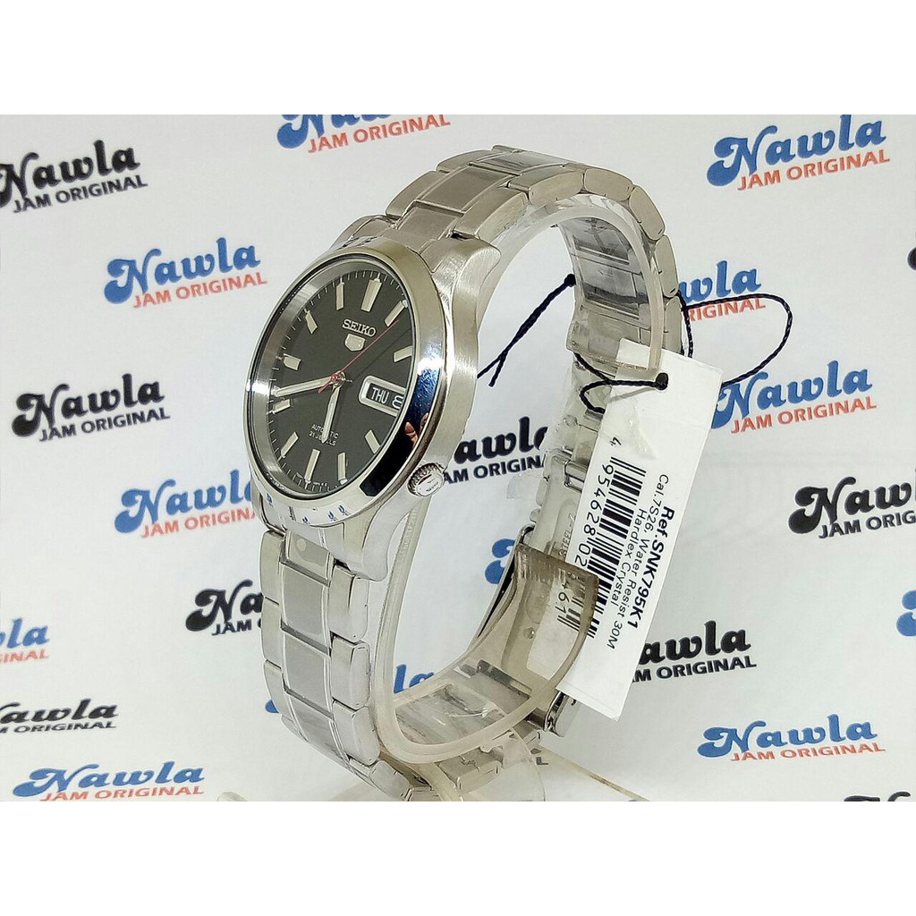 Seiko 5 Automatic SNK795K1 Black Dial - Jam Tangan Pria SNK795