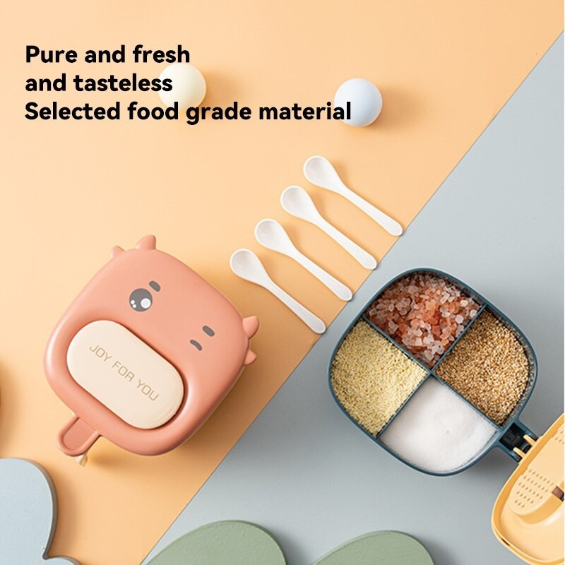 MH - NORDIC STYLE SPICE RACK 347 -TEMPAT BUMBU DAPUR 4 SEKAT-RAK BUMBU