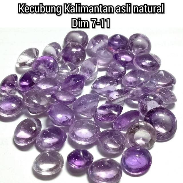 NATURAL BATU KECUBUNG KALIMANTAN AMETHYST ASLI NATURAL