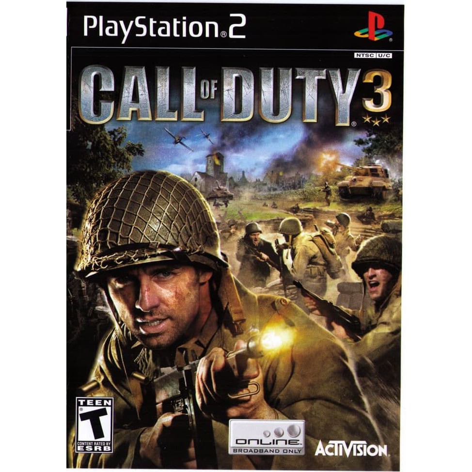 KASET DVD GAME PS2: CALL OF DUTY 3