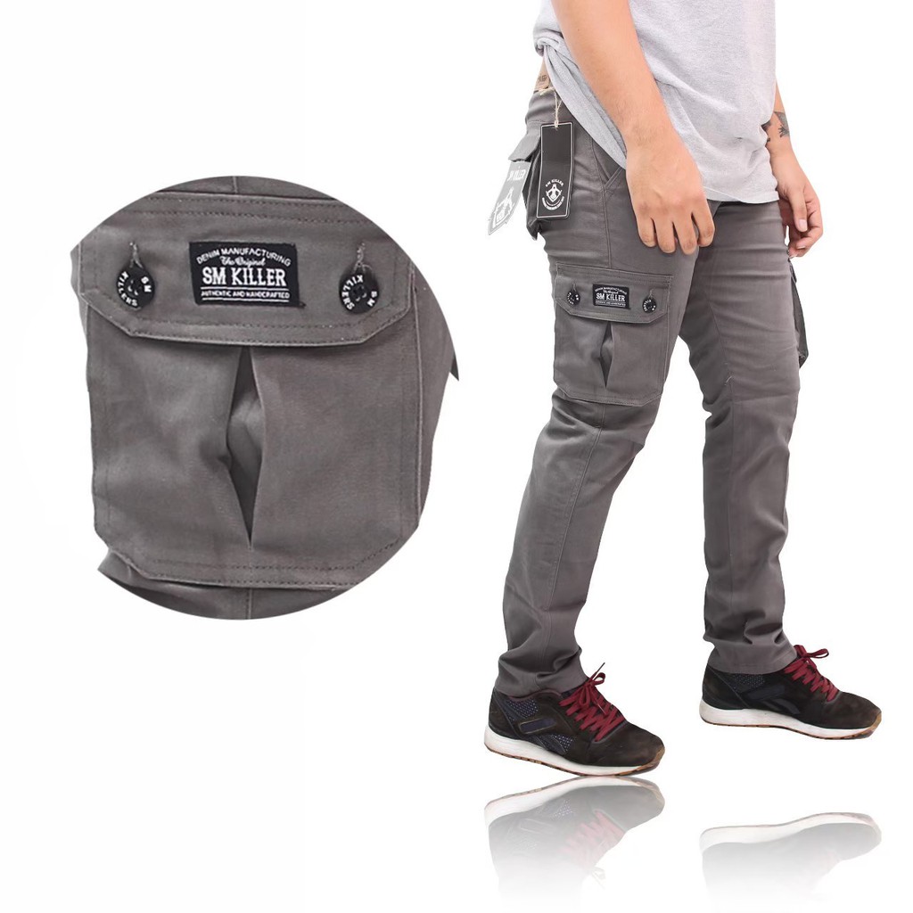 Celana Cargo Panjang / Celana Kargo / Celana Gunung PDL / Kargo Panjang Slimfit Pria / Tactical