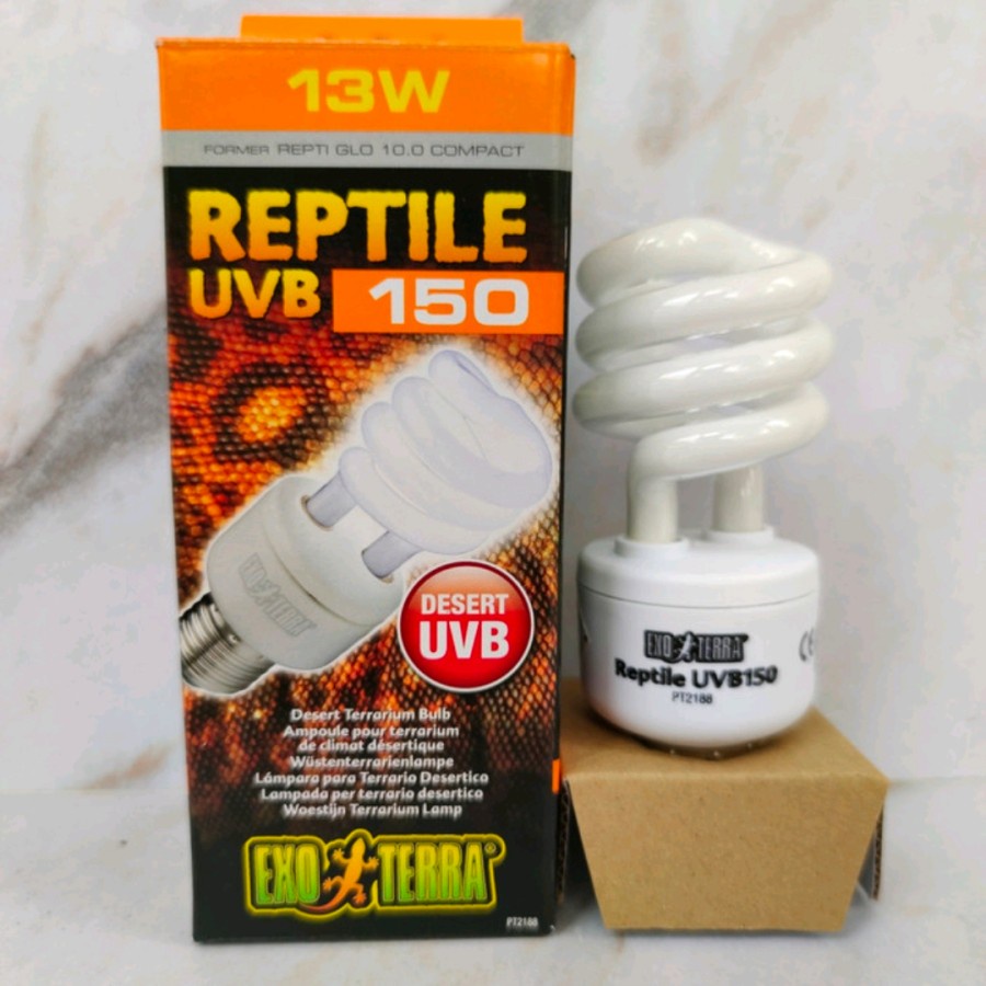 EXOTERRA LAMP UVB 150 / Lampu Exotera Uvb reptil kura 150 / Exoterra lampu UVB 150 13w-25w