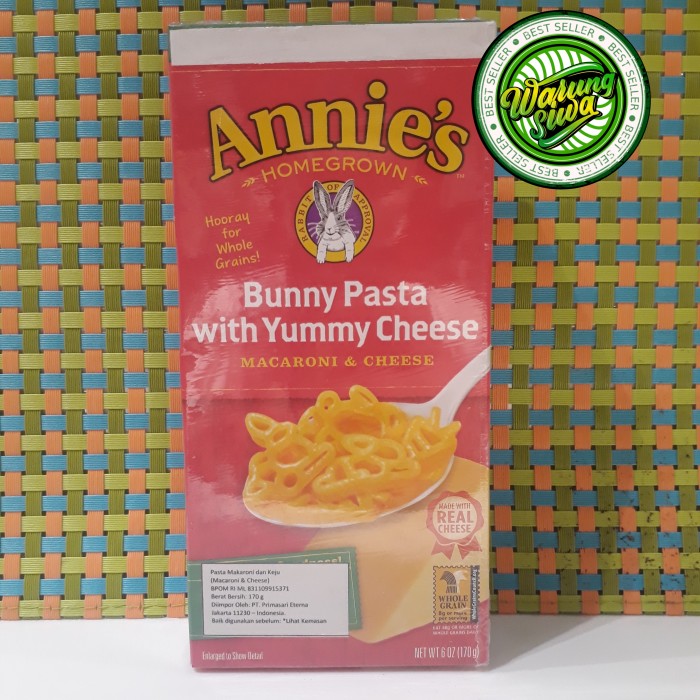 

annie s bunny pasta with yummy cheese - macaroni & cheese 170 gram