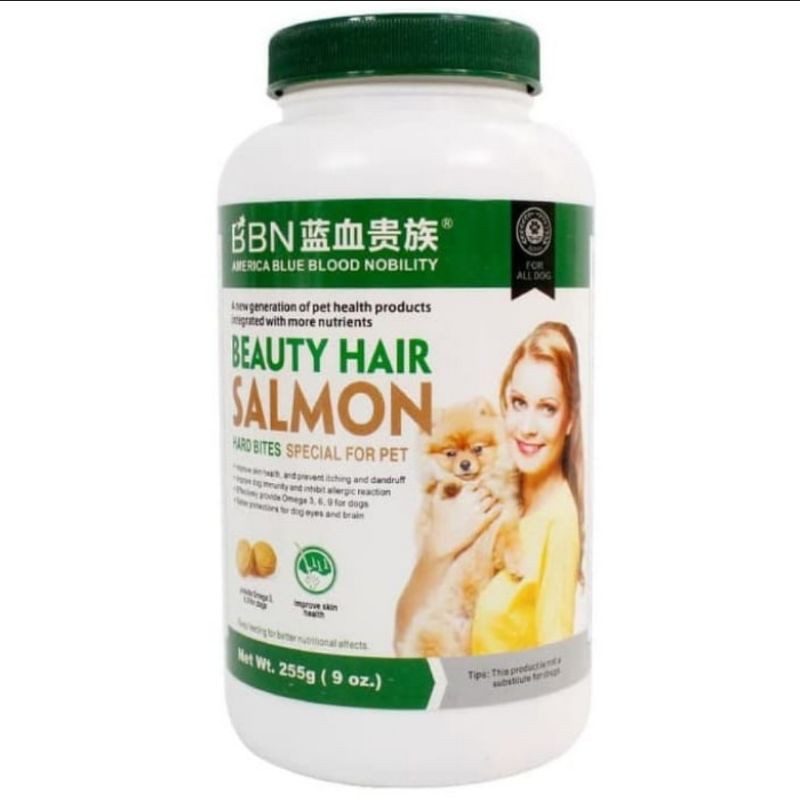 BBN Beauty Hair Salmon Tablet 225gr - Dog Supplement for Hair & Coat