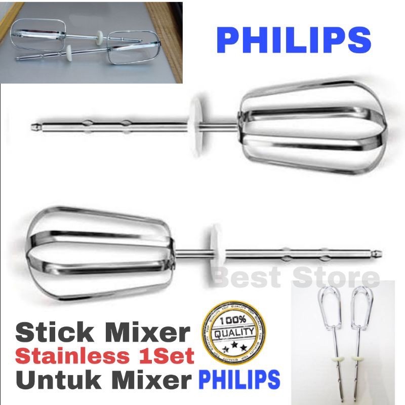 Stik mixer / spiral stik mixer / pengaduk adonan wadah mixer PHILIPS