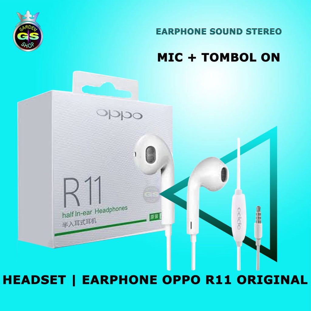 Headset Oppo Original  R11 R9 R9S R17 R7 F7 F9