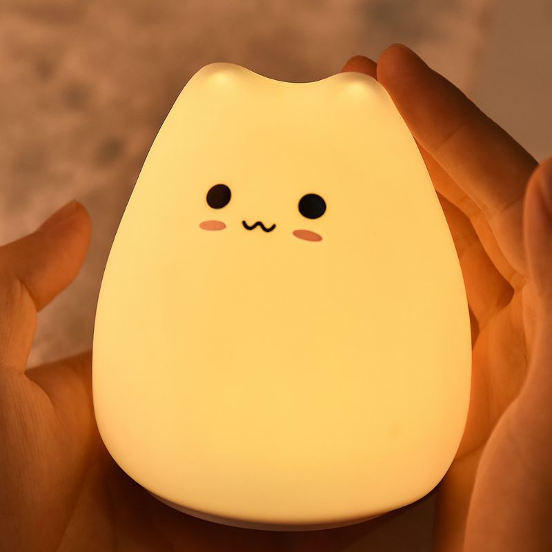 lampu tidur model kucing lucu banget