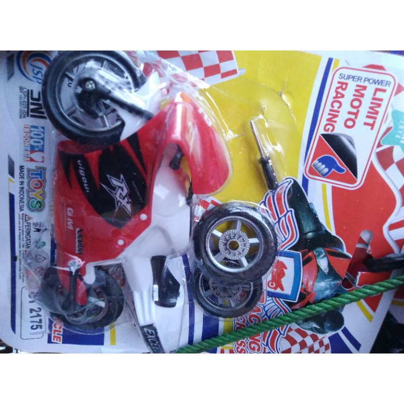 mainan  anak sepeda motor ninja mini set/ sepeda motor GP murah