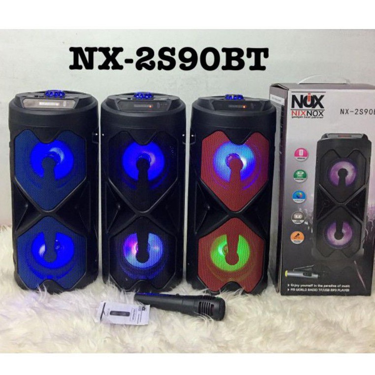 Portabel speaker bluetooth &quot;NIXNOX NX 90bt&quot; speaker koper termurah terbesar free mic