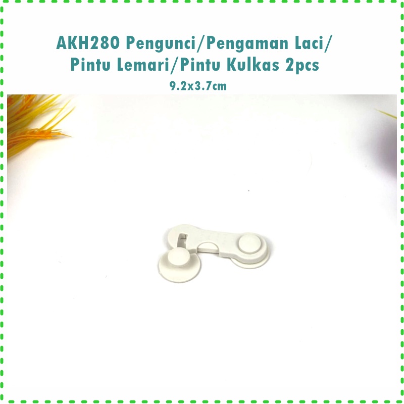 AKH280 Pengunci/Pengaman Laci/Pintu Lemari/Pintu Kulkas/Safe Lock 2pcs