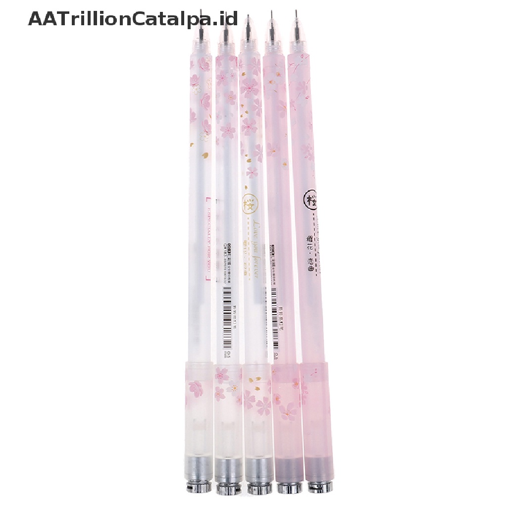 (AATrillionCatalpa) Pulpen Gel Dengan Lampu Untuk Pelajar