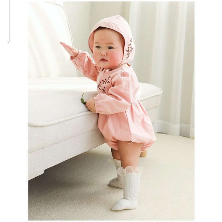 Kaos kaki anak bayi renda organza / Baby lace socks double layer