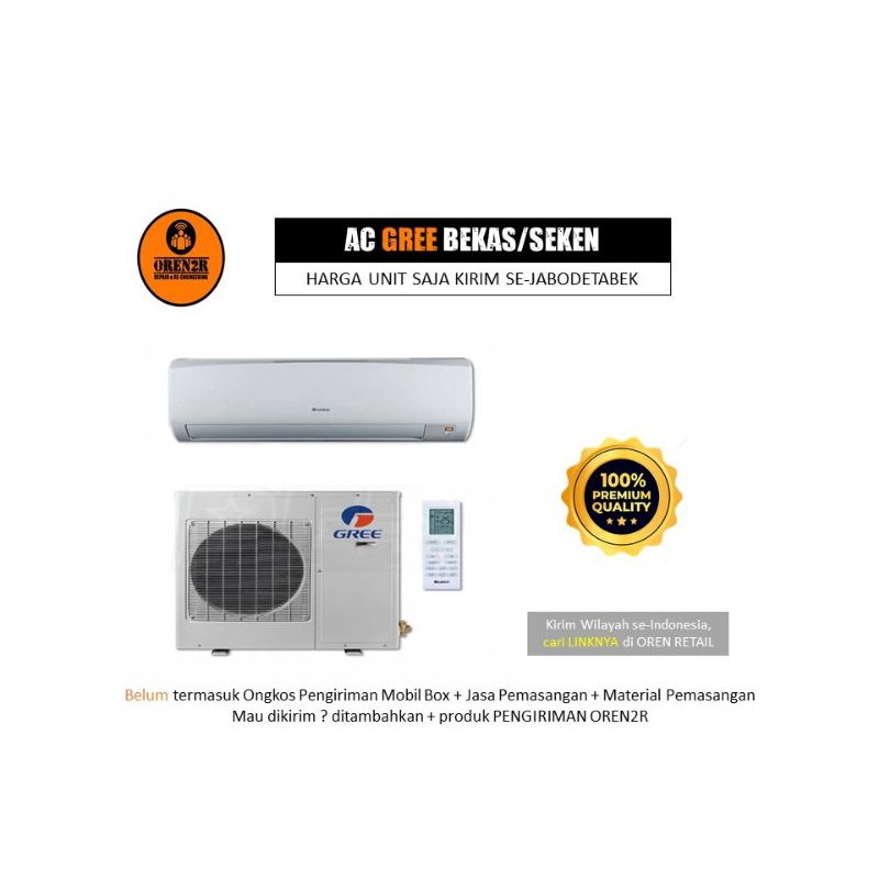 AC Merk Gree Haier Chang Hong Bekas Seken Second Bergaransi