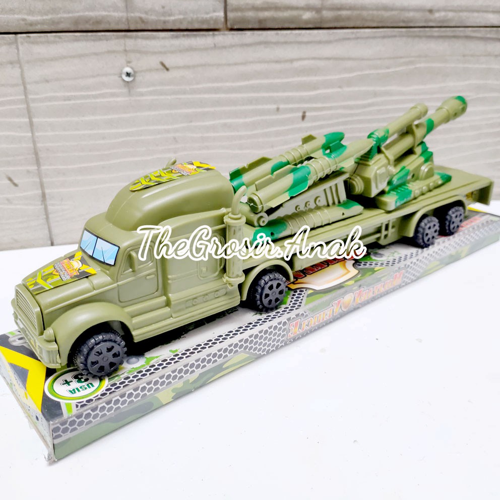 Military Vehicle Rudal Mainan Truck Roket Truk Army Tentara Militer