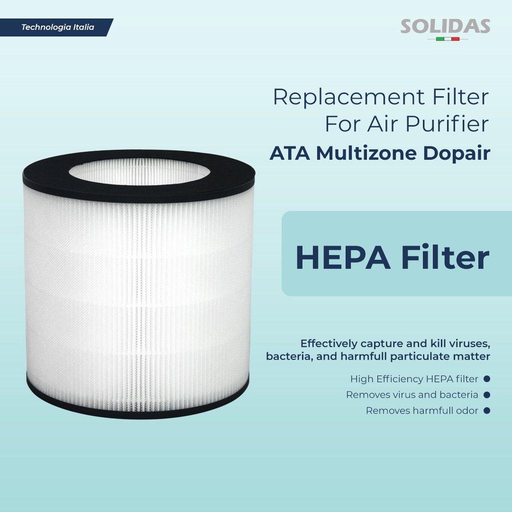 Fantech RHF16 HEPA Replacement Filter For Whole-House Air Systems (DM3000P, CM Series)