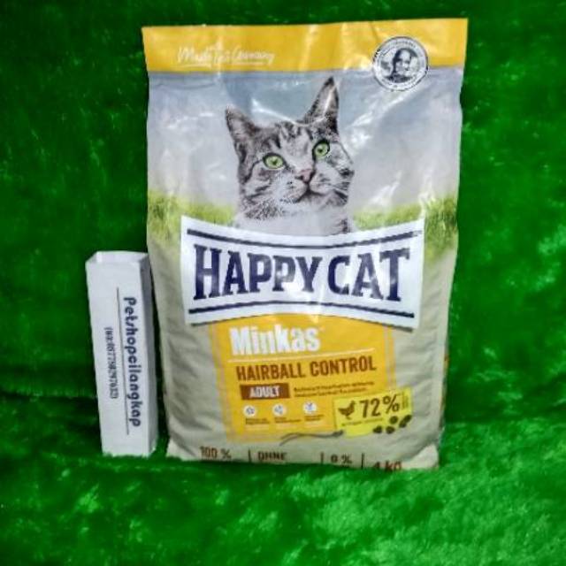 Makanan kucing Happy Cat Minkas Hairball Control Adult 10kg (Go-jek only) makan kucing dewasa happy cat minkas hairball poultry