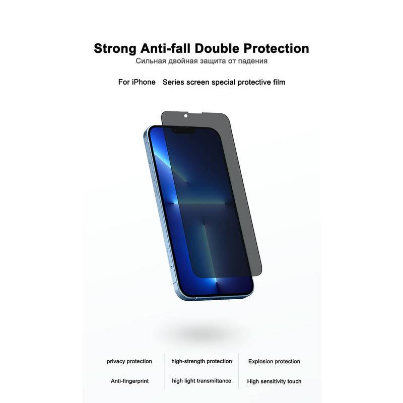 Pelindung Layar Tempered Glass Privasi Untuk iPhone 14 13 12 Pro Max Mini 14 Plus 14Pro 14Plus