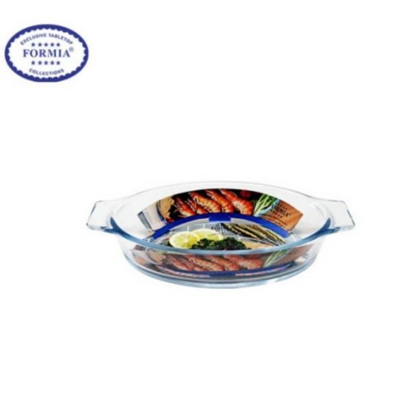 FORMIA WADAH OVAL / LOYANG KUE OVAL KACA 400ML FR871104