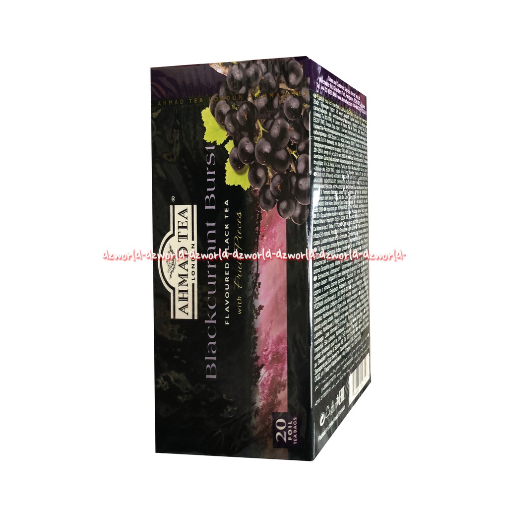 Ahmad Tea Infusion Blackcurrant Burst With Fruit Pieces 20tea Teh Blackarent Ahmadtea Teh Rasa Buah Black Currant