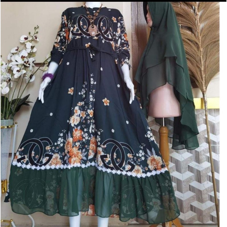 GAMIS MONALISA GG SET HIJAB CERUTY 2 LAYER, GAMIS SYARI MONALISA , GAMIS MONALISA 2 LAYER TERMURAH/ GAMIS MONALISA SET HIJAB CERUTY 2 LAYER TERMURAH/ BUSUI/ REAL PICT/ TERLARIS/ TERBARU/ COD-jotol 2