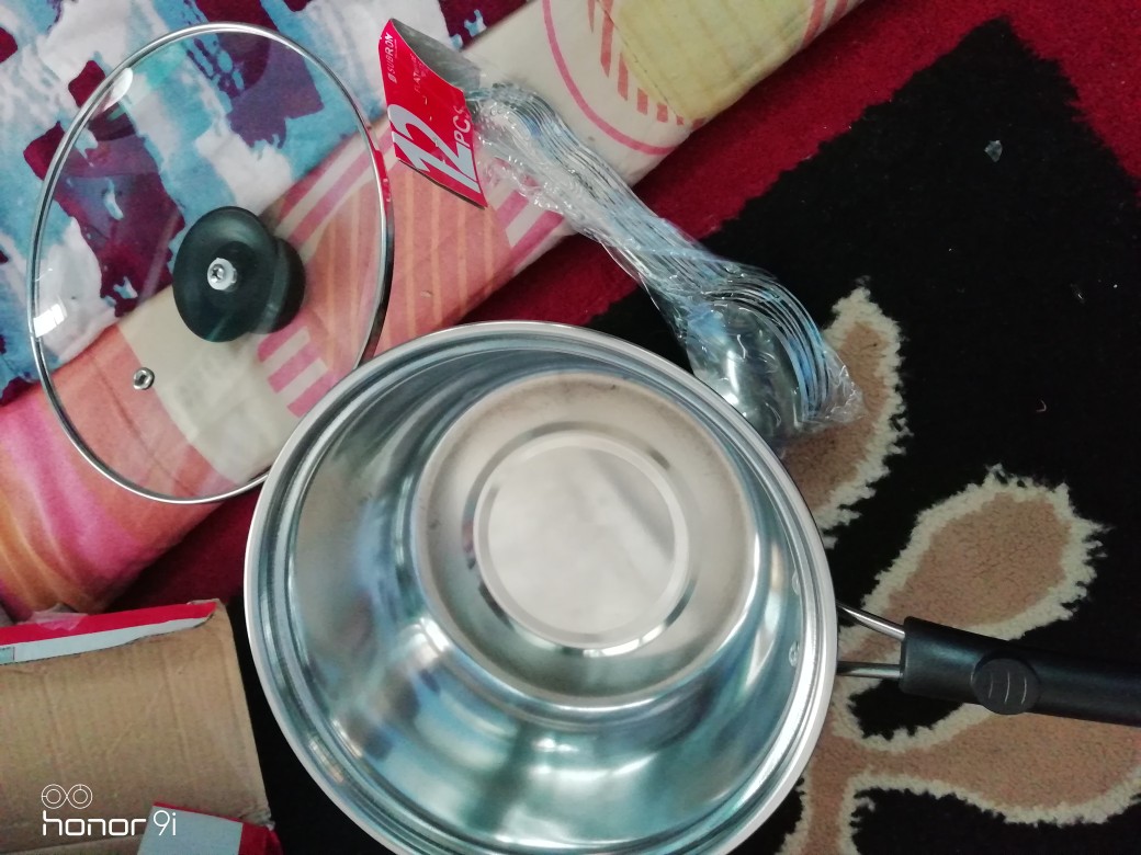 Panci Susu Milk Pot 20cm Tutup Kaca Stainless Steel Murah