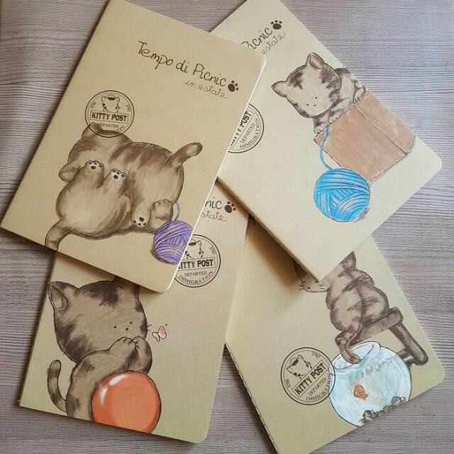 

Buku Tulis A5 Sampul Coklat Kitty Post dan Eiffel
