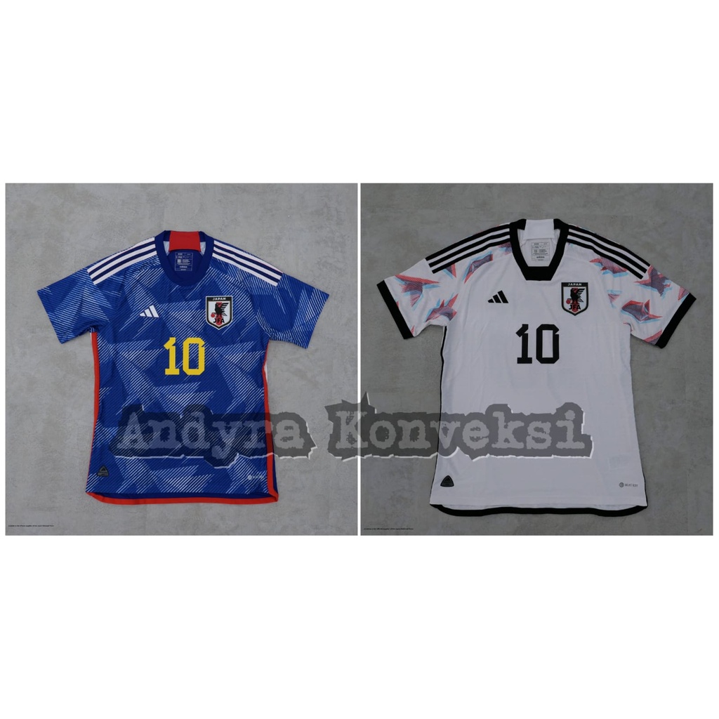 New Rilis Jersey Timnas Japan / Jepang World Cup 2022 Qatar Home dan Away - FULL Printing - Free Nam