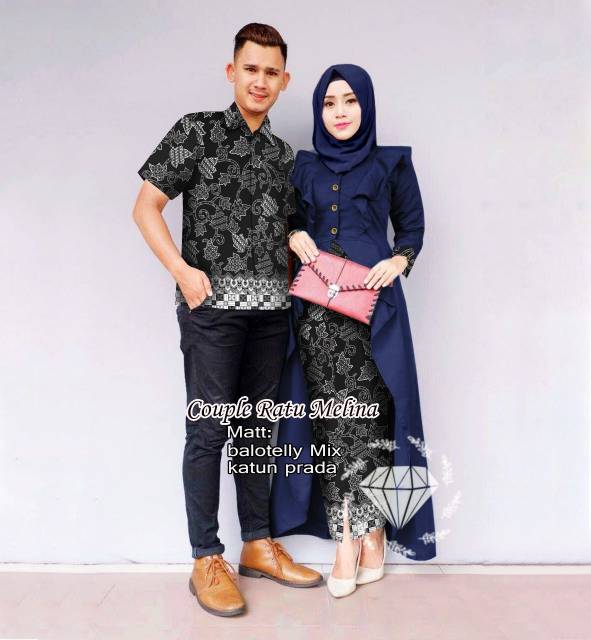 CP RATUMELINA BATIK FASHION PAKAIAN PASANGAN COUPLE MS ADA VIDEO REAL PICT