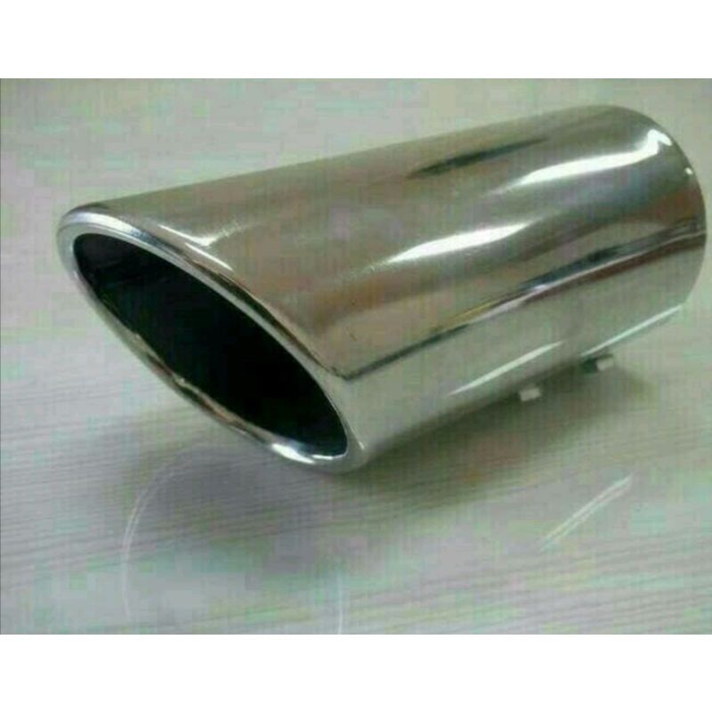 Muffler Buntut Knalpot Mobil GRAND NEW AVANZA XENIA VELOZ 2019 Stainlise Model Ujung Miring