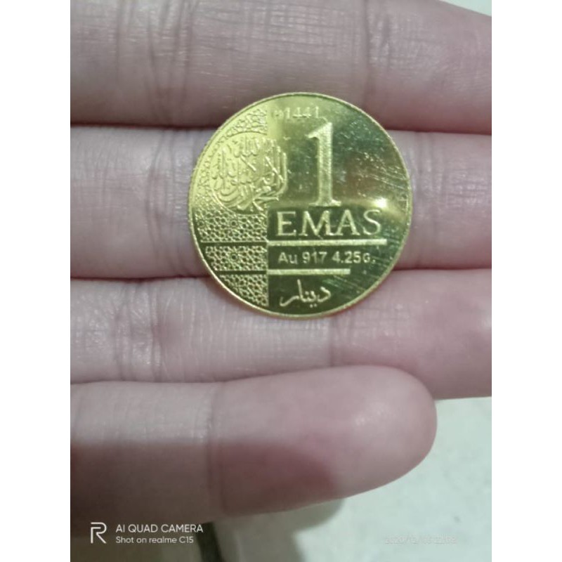 Murah Koin Emas Dinar Emas Wakala Amir Tikwan 1 Dinar Shopee Indonesia