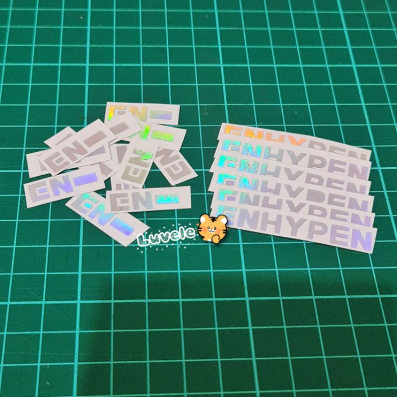 ENHYPEN LOGO STIKER HOLOGRAM STIKER KPOP CUTTING STIKER