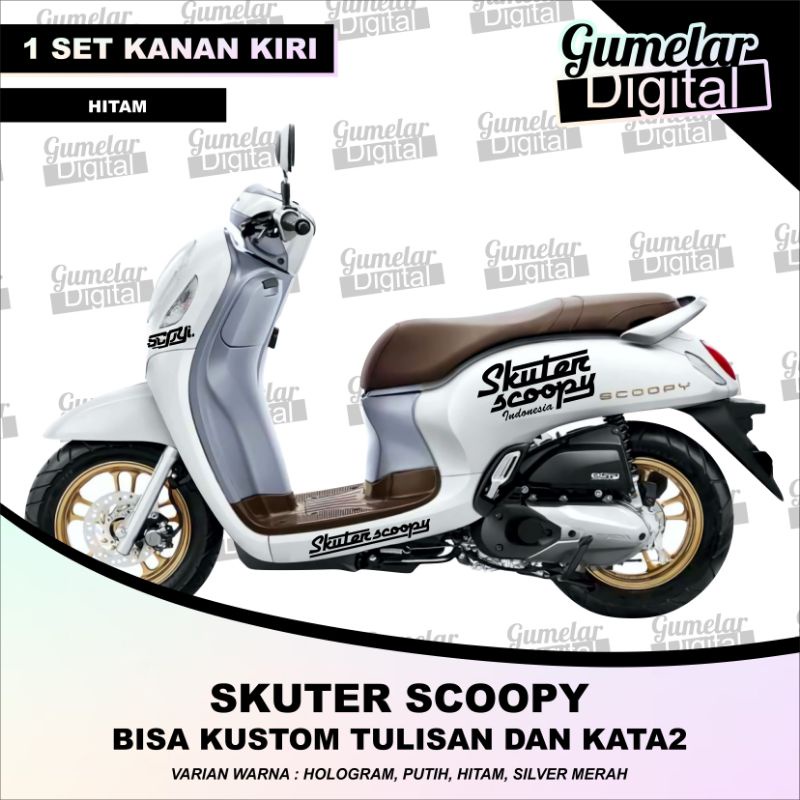 CUTTING STIKER STRIPPING SKUTER SCOOPY 2017 -2020