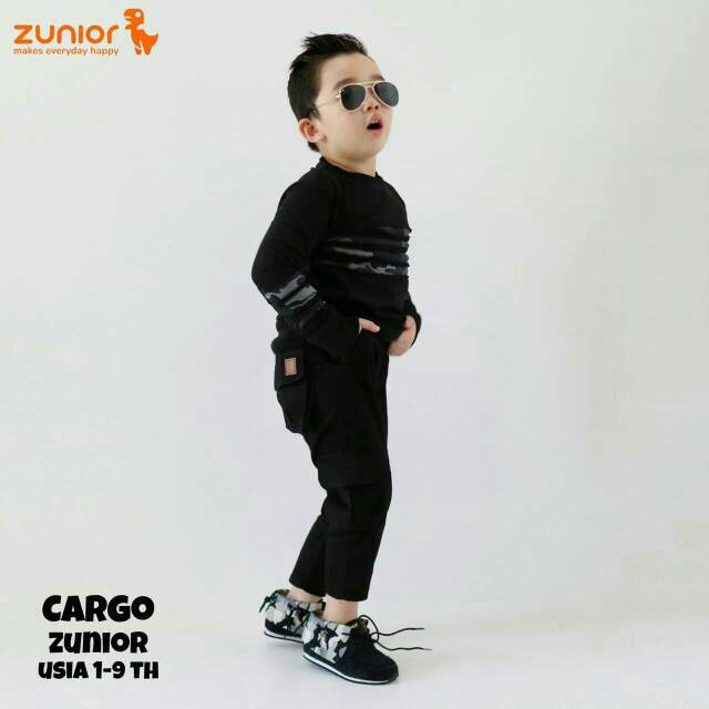 Celana Cargo Anak Laki Laki Premium Zunior 1-9 Tahun
