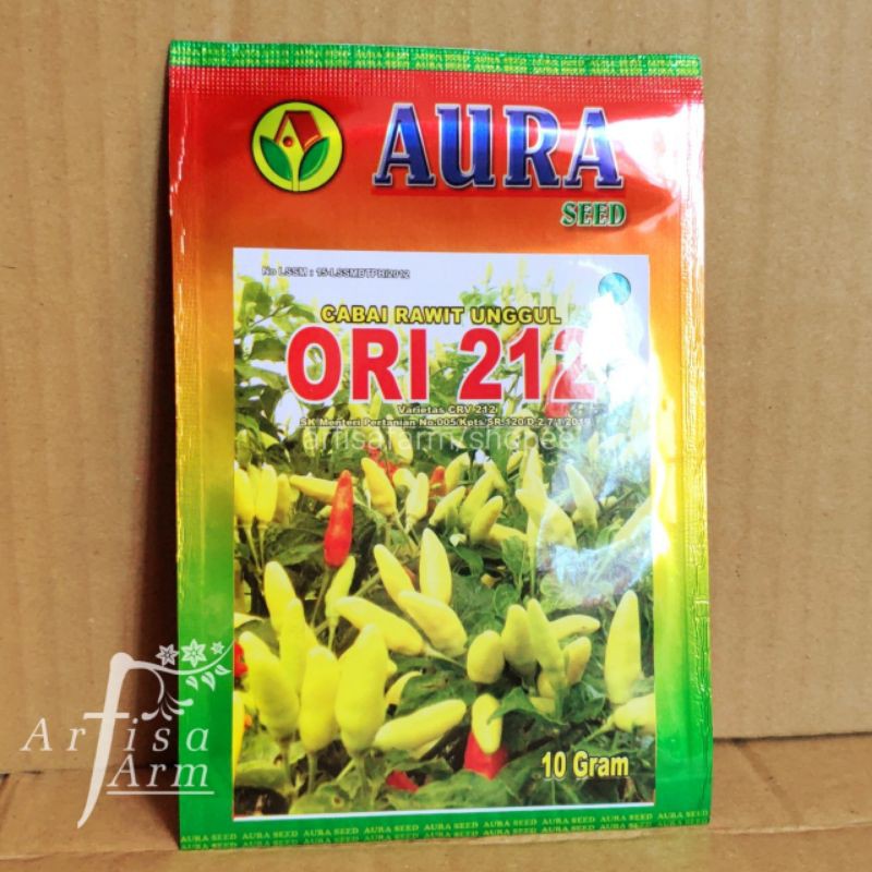 Benih cabai rawit ORI 212 10g dan Repack 2g