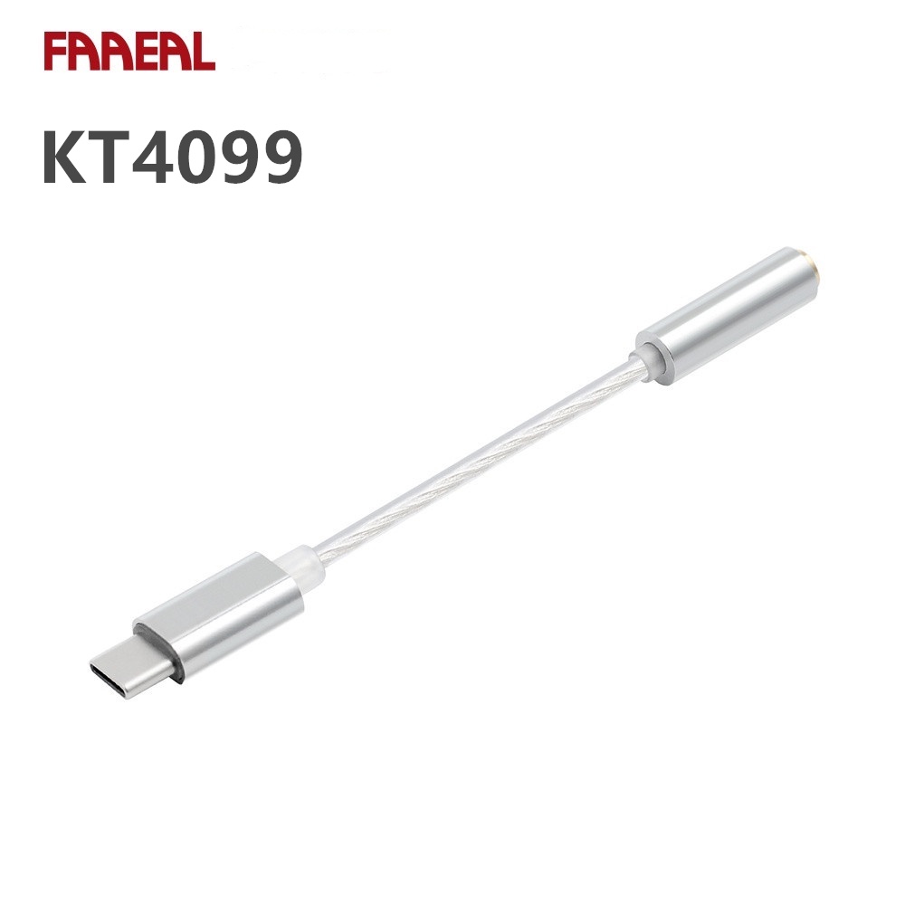 Faaeal Kabel adapter USB Tipe C Ke 3.5mm (TRS) DAC HiFi KT4099