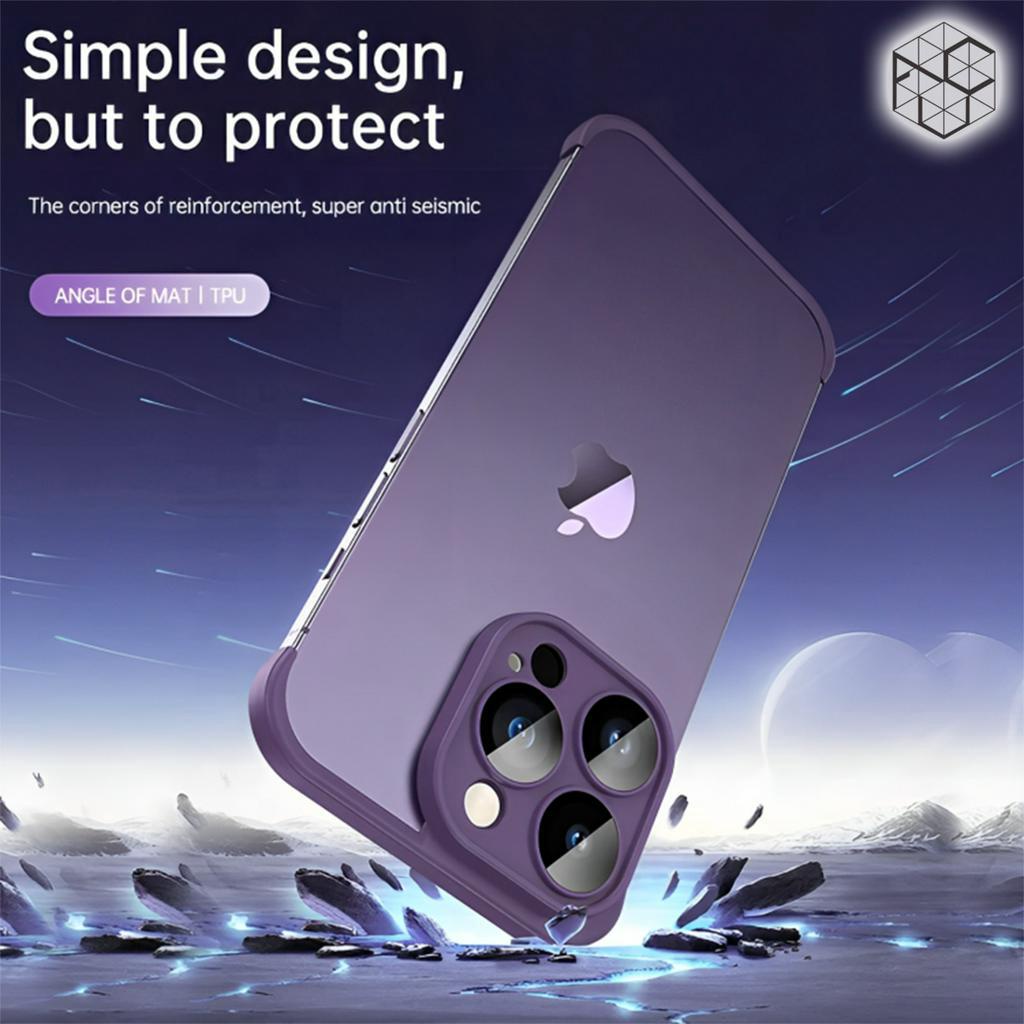 Silicone Corner Bumper iPhone with Camera Lens Protection Thin Compact Easy Install Protective for iPhone 11 12 13 14 Series