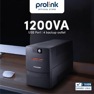 Prolink 1200VA Line Interactive UPS Super Fast Charging l USB Port l PRO1201SFCU