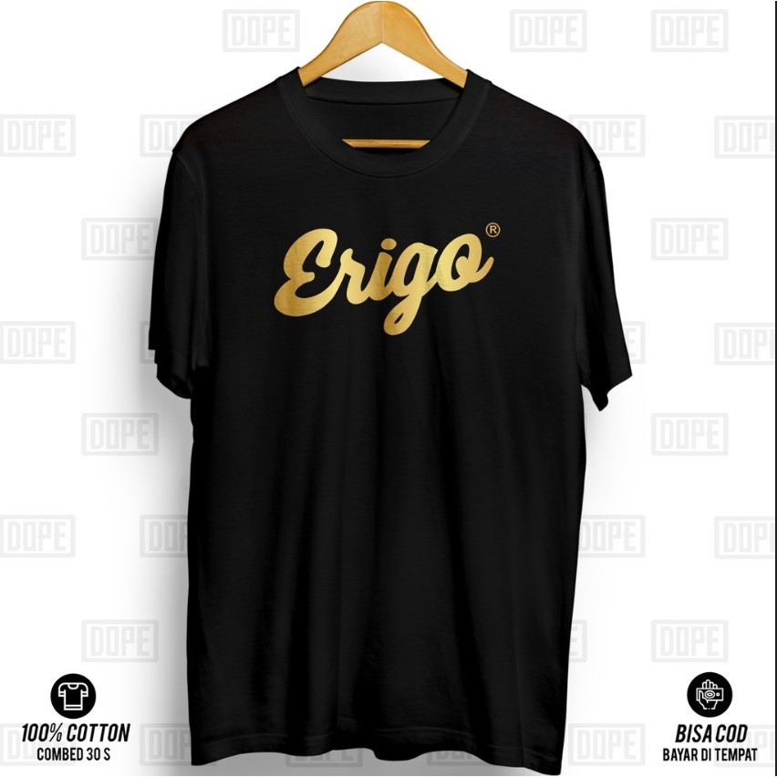 KAOS ERIGO PRIA WANITA BIG SIZE XXL XXXL XXXXL T-SHIRT PREMIUM BRAND DISTRO TSHIRT COTTON COMBED 30S