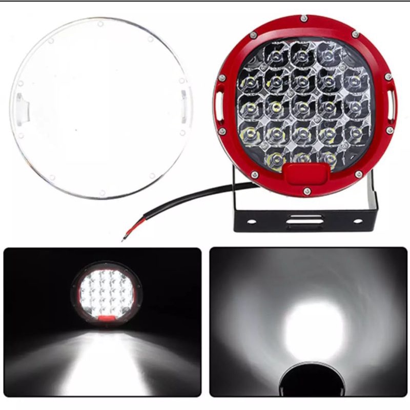 WORKLIGHT LAMPU SOROT LED 185 WATT 9 INCHI OFFROAD WATERPROOF