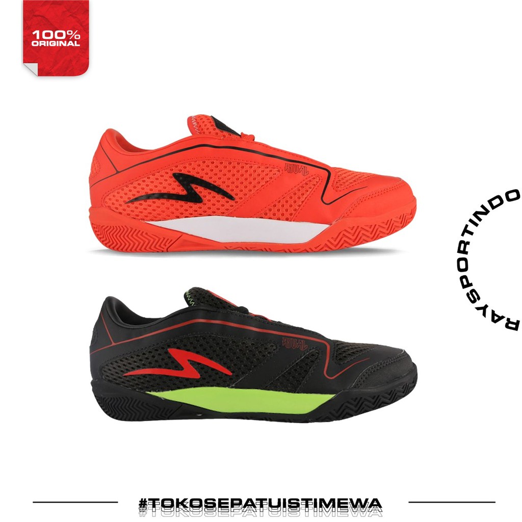 SEPATU FUTSAL SPECS METASALA RIVAL 3 OXY FIRE & BLACK