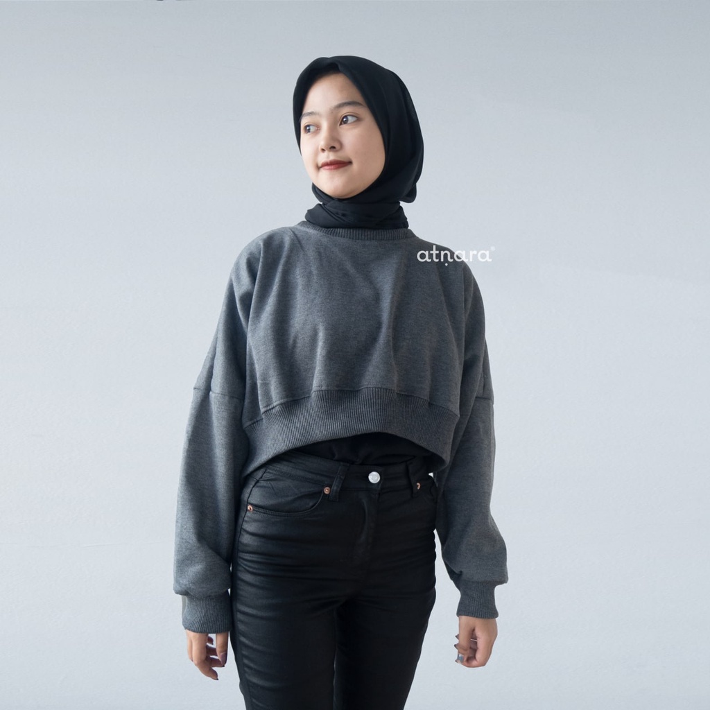 Nara Grosir - Real Crop Sweater l Sweater Wanita