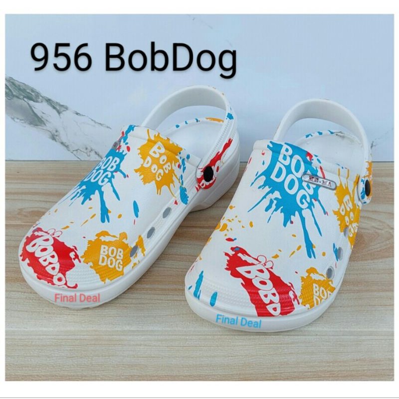 Sandal Baim Motif Kartun Printing, Sandal Kodok Model Crocs BTS Pria Wanita 956 36-40 Sandal Medis Labs, Sandal Hotel, Sandal Rumah