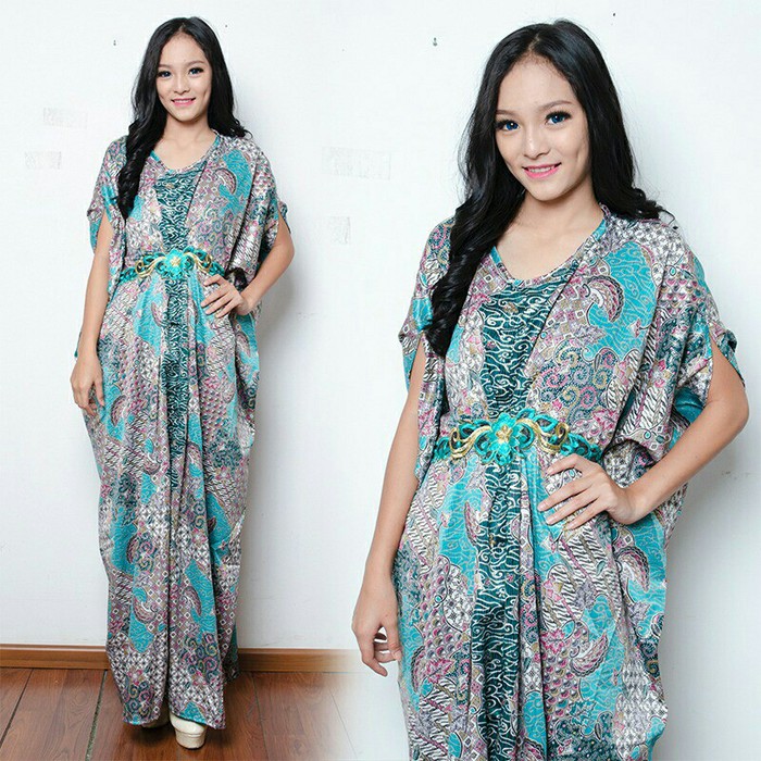 kaftan batik - Hijau Tosca
