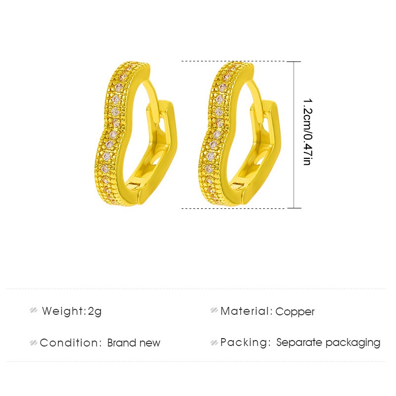 Anting Tusuk Gantung Sterling Silver Desain Hati Hias Kristal / Zircon Hypoallergenic Untuk Wanita