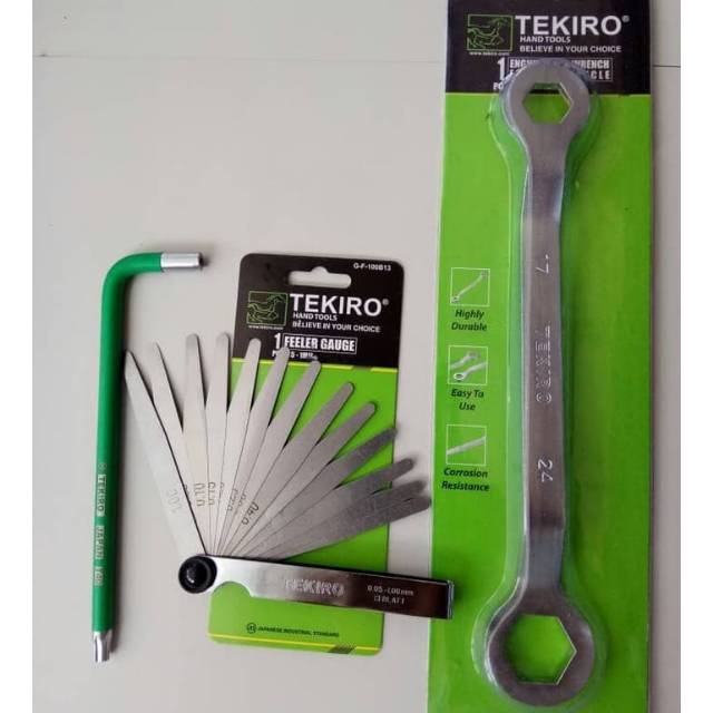 Kunci stel klep Tekiro 3 pcs kunci Stel klep set Tekiro